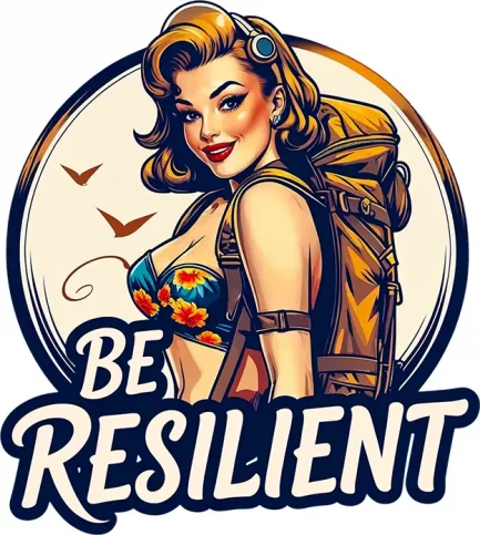 Sticker survivaliste Zone Résilience