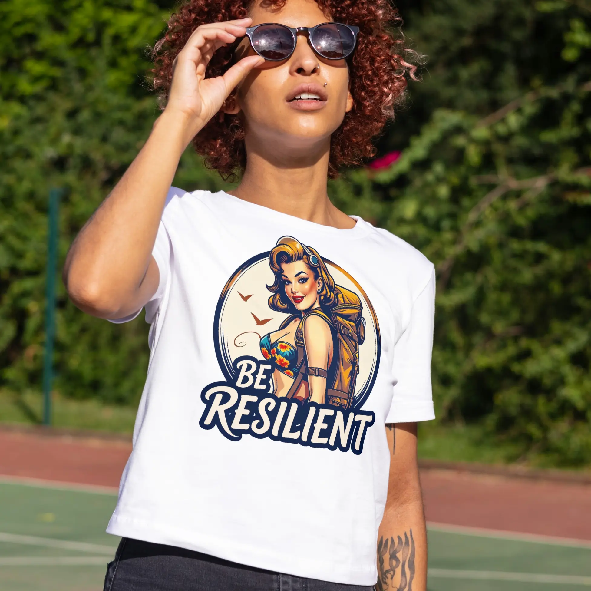 T-shirt personnalité au design original survivaliste