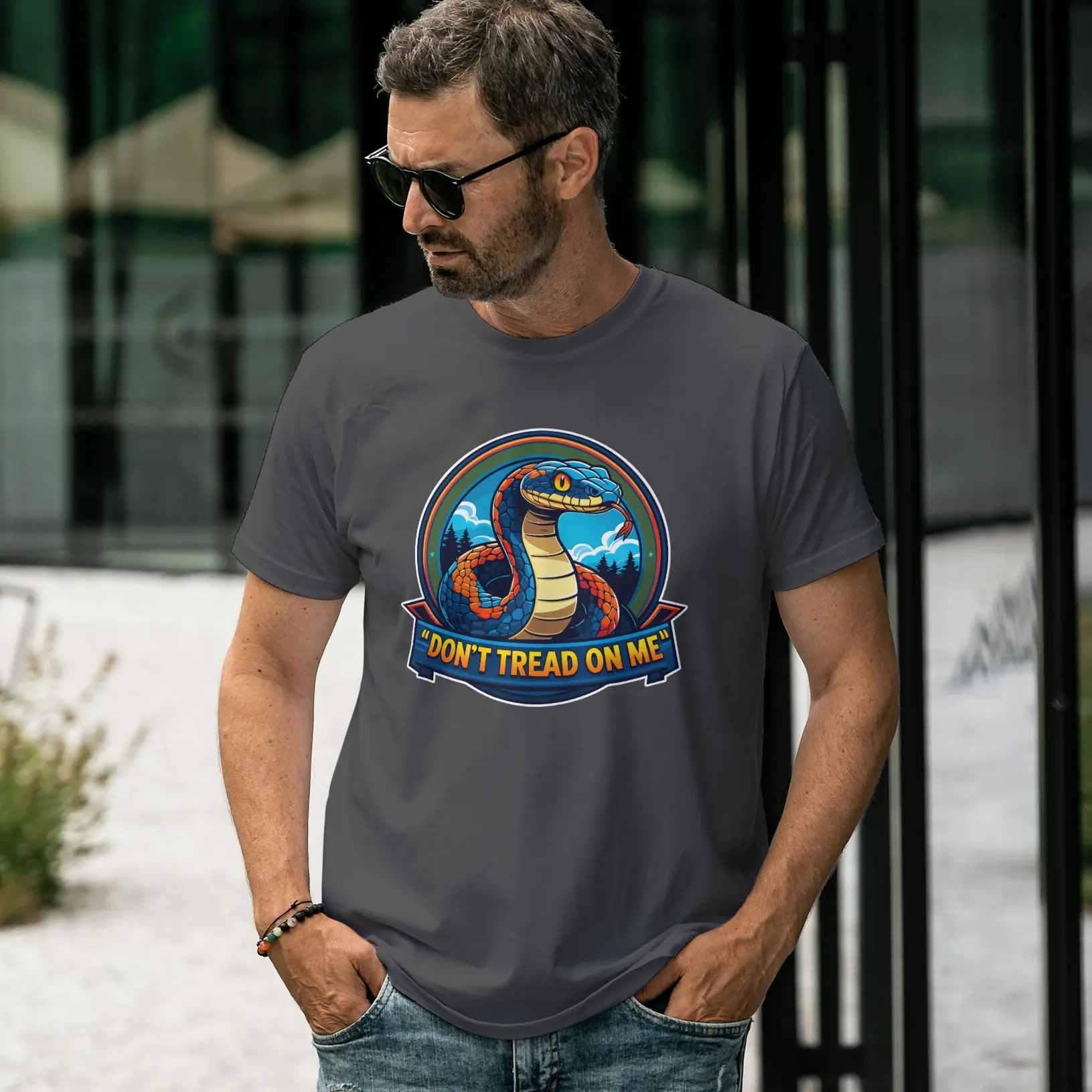T-shirt Zone Résilience Don't Tread On Me