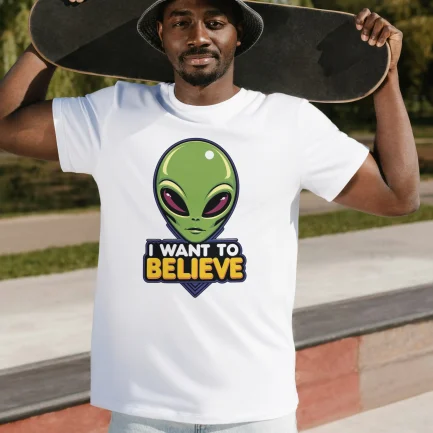 T-shirt original I Want To Believe
