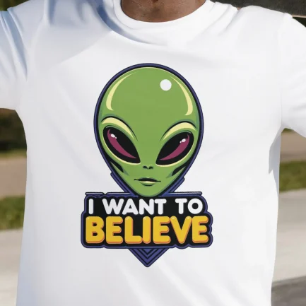 T-shirt original I Want To Believe