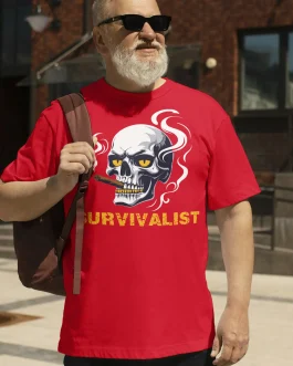 T-shirt Skull Survivalist