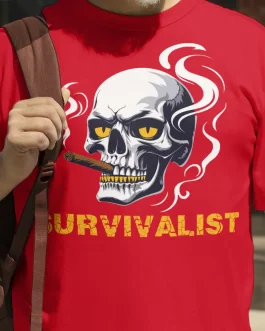 T-shirt Skull Survivalist