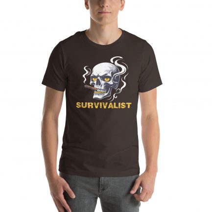 T-shirt Skull Survivalist – Image 3