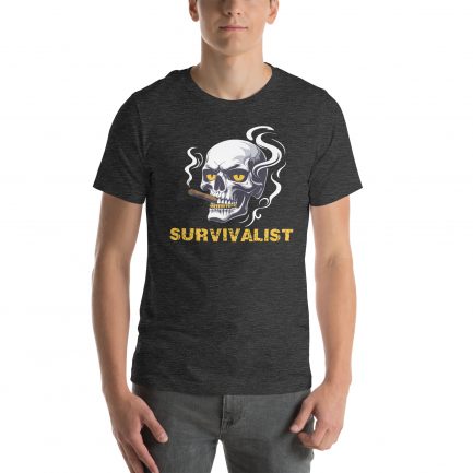 T-shirt Skull Survivalist – Image 5