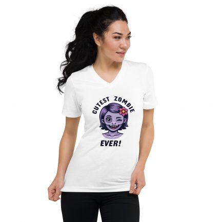 T-shirt Col V Cutest Zombie Ever! – Image 3